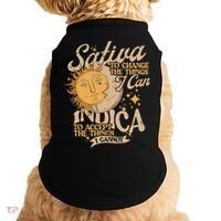 Sativa To Change The Things I Can Indica Positivity Doggie Tank thumb 0