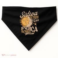 Sativa To Change The Things I Can Indica Positivity USA-Made Doggie Bandana thumb 0