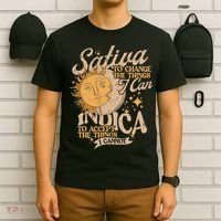 Sativa To Change The Things I Can Indica Positivity T-Shirt thumb 6