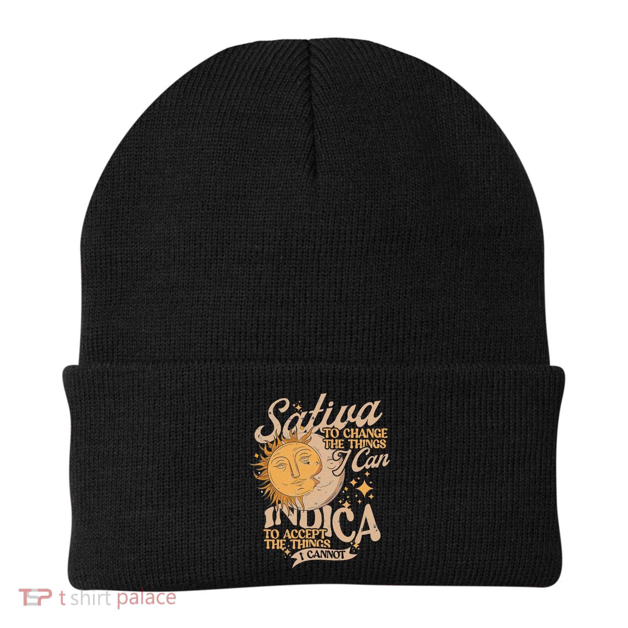 Sativa To Change The Things I Can Indica Positivity Beanie