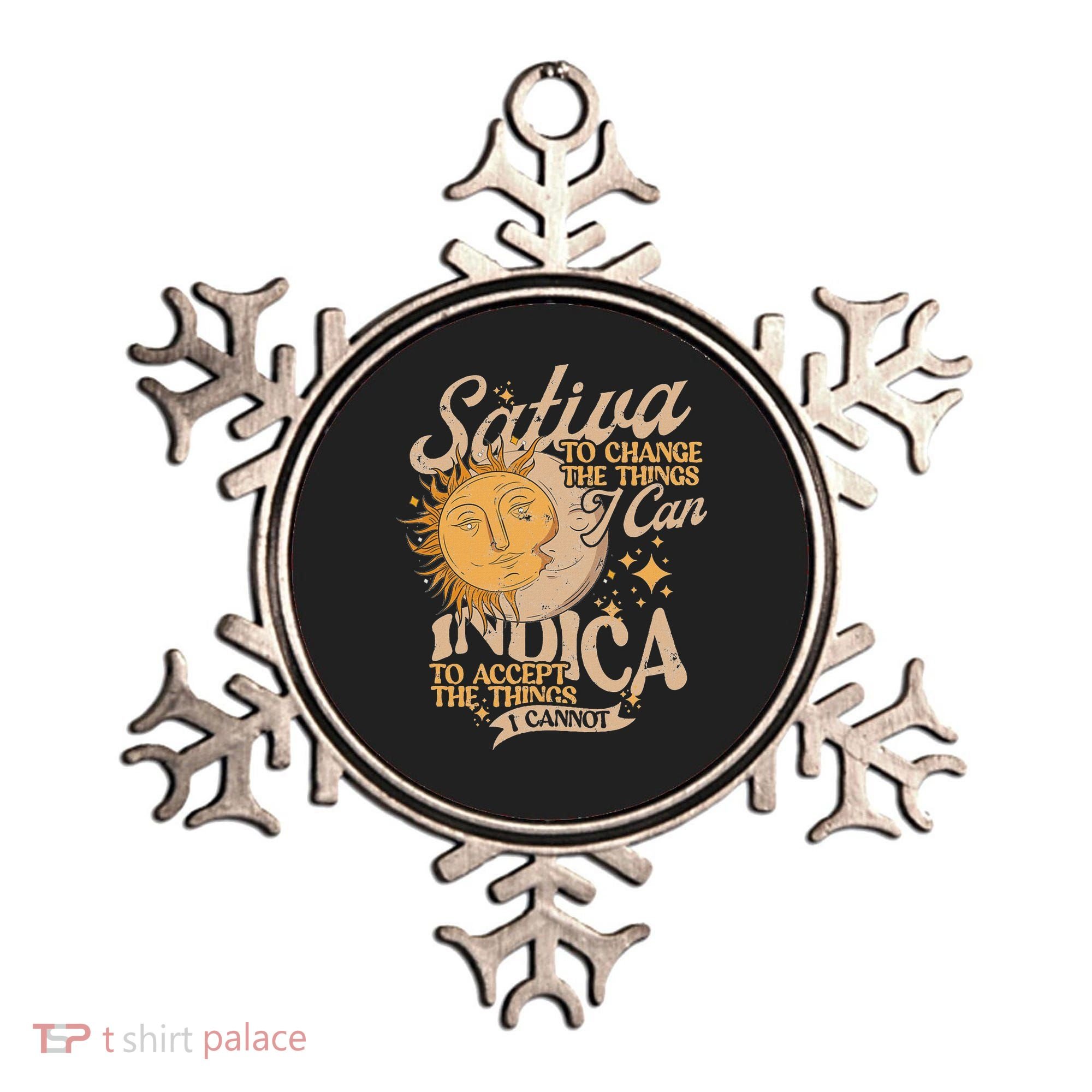 Sativa To Change The Things I Can Indica Positivity Ornament