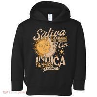 Sativa To Change The Things I Can Indica Positivity Toddler Hoodie thumb 0