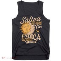 Sativa To Change The Things I Can Indica Positivity Tank Top thumb 0