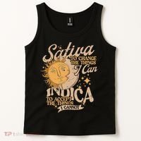 Sativa To Change The Things I Can Indica Positivity Tank Top thumb 2