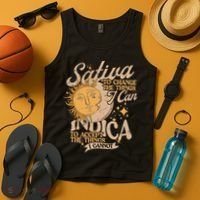 Sativa To Change The Things I Can Indica Positivity Tank Top thumb 4
