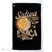 Sativa To Change The Things I Can Indica Positivity Golf Towel thumb 0