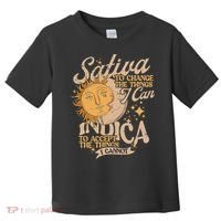 Sativa To Change The Things I Can Indica Positivity Toddler T-Shirt thumb 0