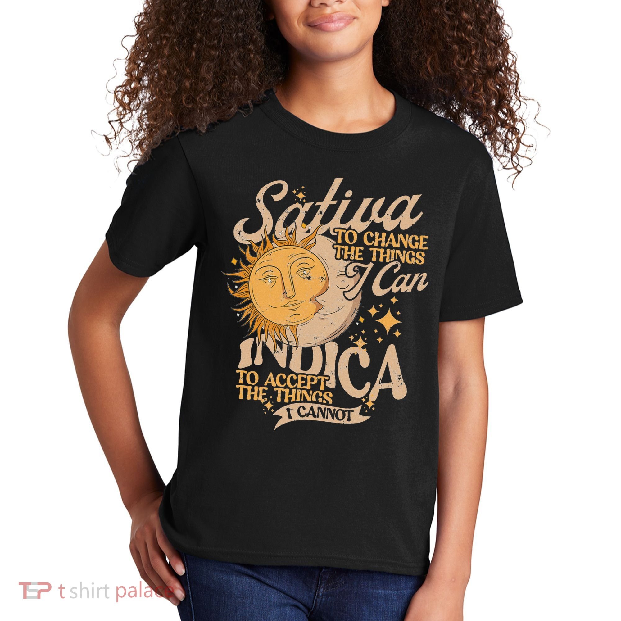 Sativa To Change The Things I Can Indica Positivity Kids T-Shirt