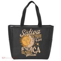 Sativa To Change The Things I Can Indica Positivity Tote Bag thumb 0