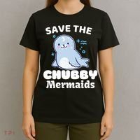 Save The Chubby Mermaids T-Shirt thumb 4
