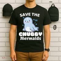 Save The Chubby Mermaids T-Shirt thumb 6