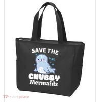 Save The Chubby Mermaids Tote Bag thumb 3