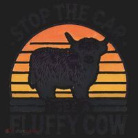 Stop The Car I See Fluffy Cow Retro Highland Cow Lover Funny Tumbler thumb 3