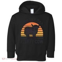 Stop The Car I See Fluffy Cow Retro Highland Cow Lover Funny Toddler Hoodie thumb 0