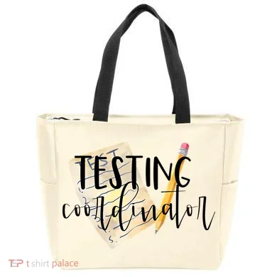 School Testing Coordinator Teacher Tee Tote Bag
