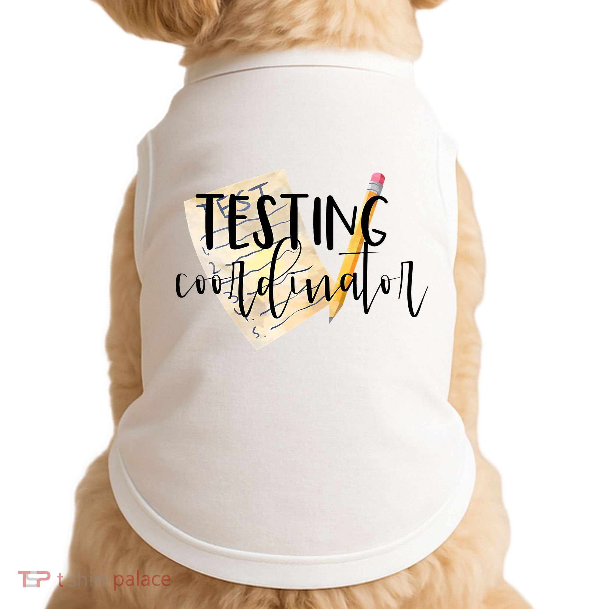 School Testing Coordinator Teacher Tee Doggie Tank