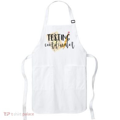 School Testing Coordinator Teacher Tee Apron