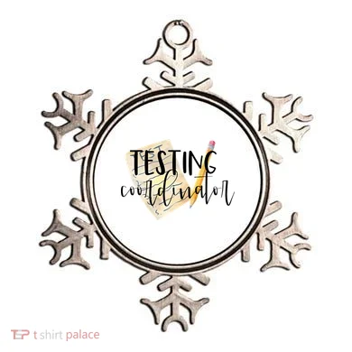 School Testing Coordinator Teacher Tee Ornament