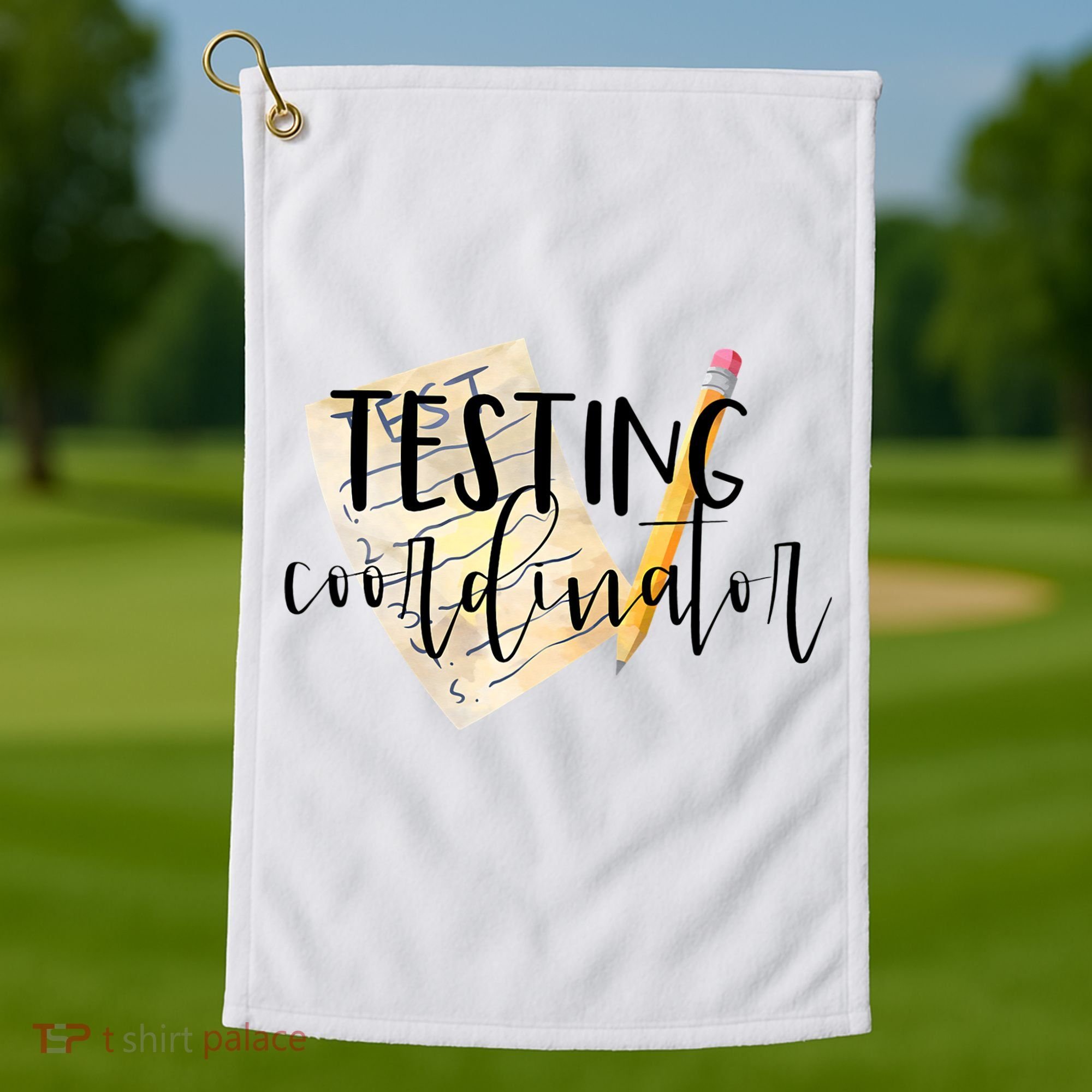 School Testing Coordinator Teacher Tee Golf Towel