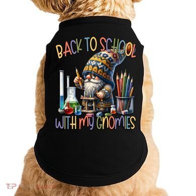 Science Teacher Chemistry Gnome Graphic Funny Back To School Gift Doggie Tank