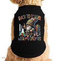 Science Teacher Chemistry Gnome Graphic Funny Back To School Gift Doggie Tank thumb 0