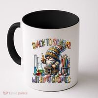 Science Teacher Chemistry Gnome Graphic Funny Back To School Gift Coffee Mug thumb 0