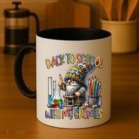 Science Teacher Chemistry Gnome Graphic Funny Back To School Gift Coffee Mug thumb 4
