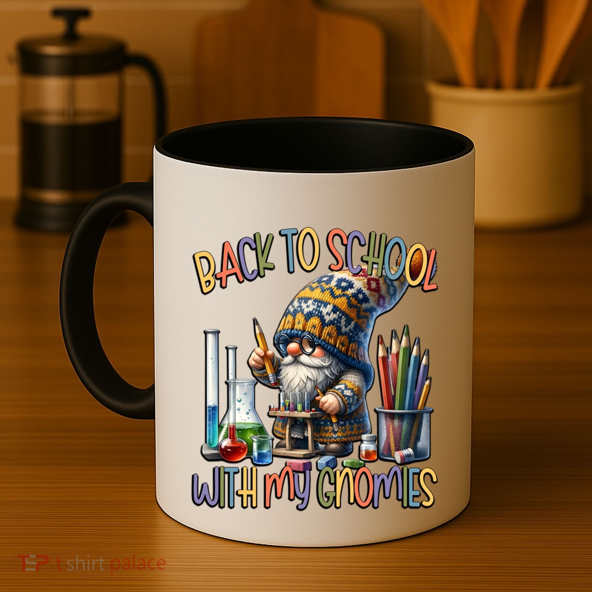 Science Teacher Chemistry Gnome Graphic Funny Back To School Gift Coffee Mug