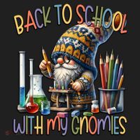 Science Teacher Chemistry Gnome Graphic Funny Back To School Gift Beanie thumb 2