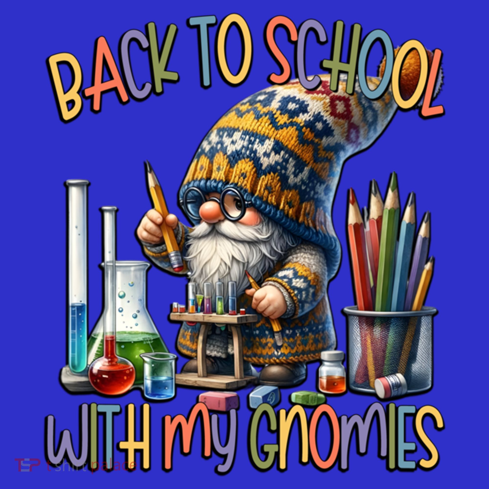 Science Teacher Chemistry Gnome Graphic Funny Back To School Gift Mousepad