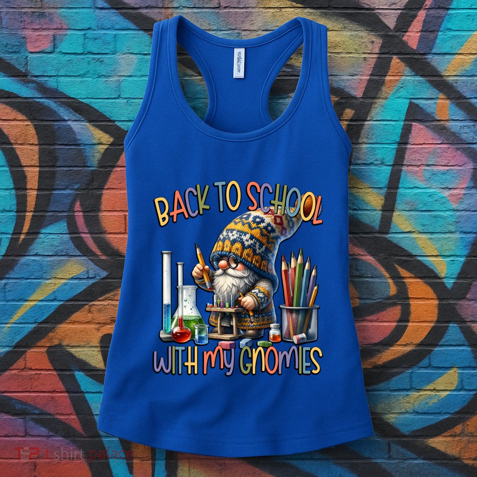 Science Teacher Chemistry Gnome Graphic Funny Back To School Gift Women's Tank Top