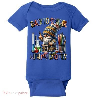 Science Teacher Chemistry Gnome Graphic Funny Back To School Gift Baby Bodysuit