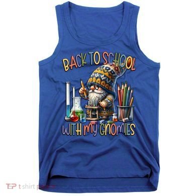 Science Teacher Chemistry Gnome Graphic Funny Back To School Gift Tank Top