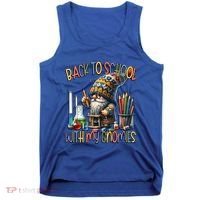 Science Teacher Chemistry Gnome Graphic Funny Back To School Gift Tank Top thumb 0