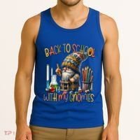 Science Teacher Chemistry Gnome Graphic Funny Back To School Gift Tank Top thumb 3