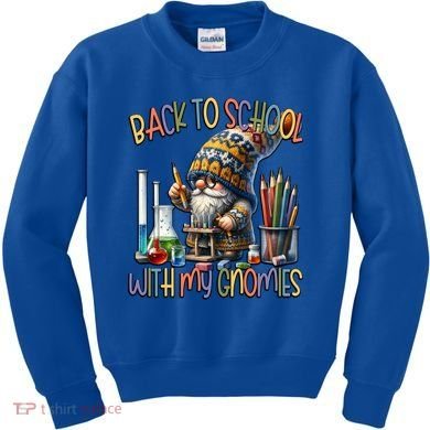 Science Teacher Chemistry Gnome Graphic Funny Back To School Gift Kids Sweatshirt