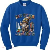 Science Teacher Chemistry Gnome Graphic Funny Back To School Gift Kids Sweatshirt thumb 0