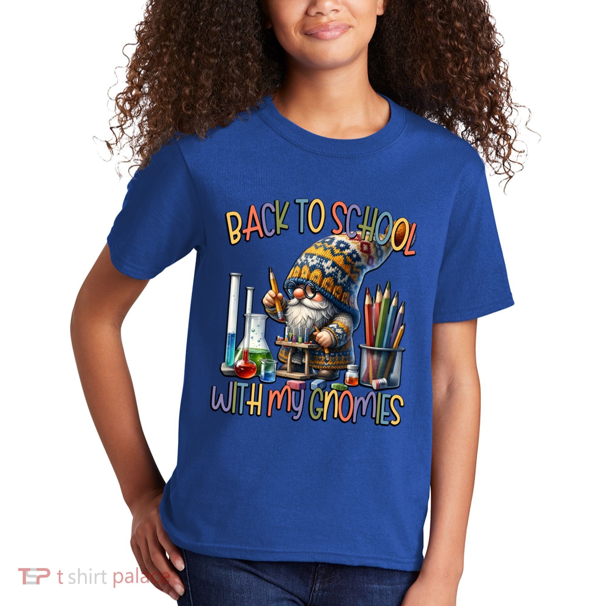Science Teacher Chemistry Gnome Graphic Funny Back To School Gift Kids T-Shirt