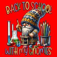Science Teacher Chemistry Gnome Graphic Funny Back To School Gift Santa Hat thumb 1