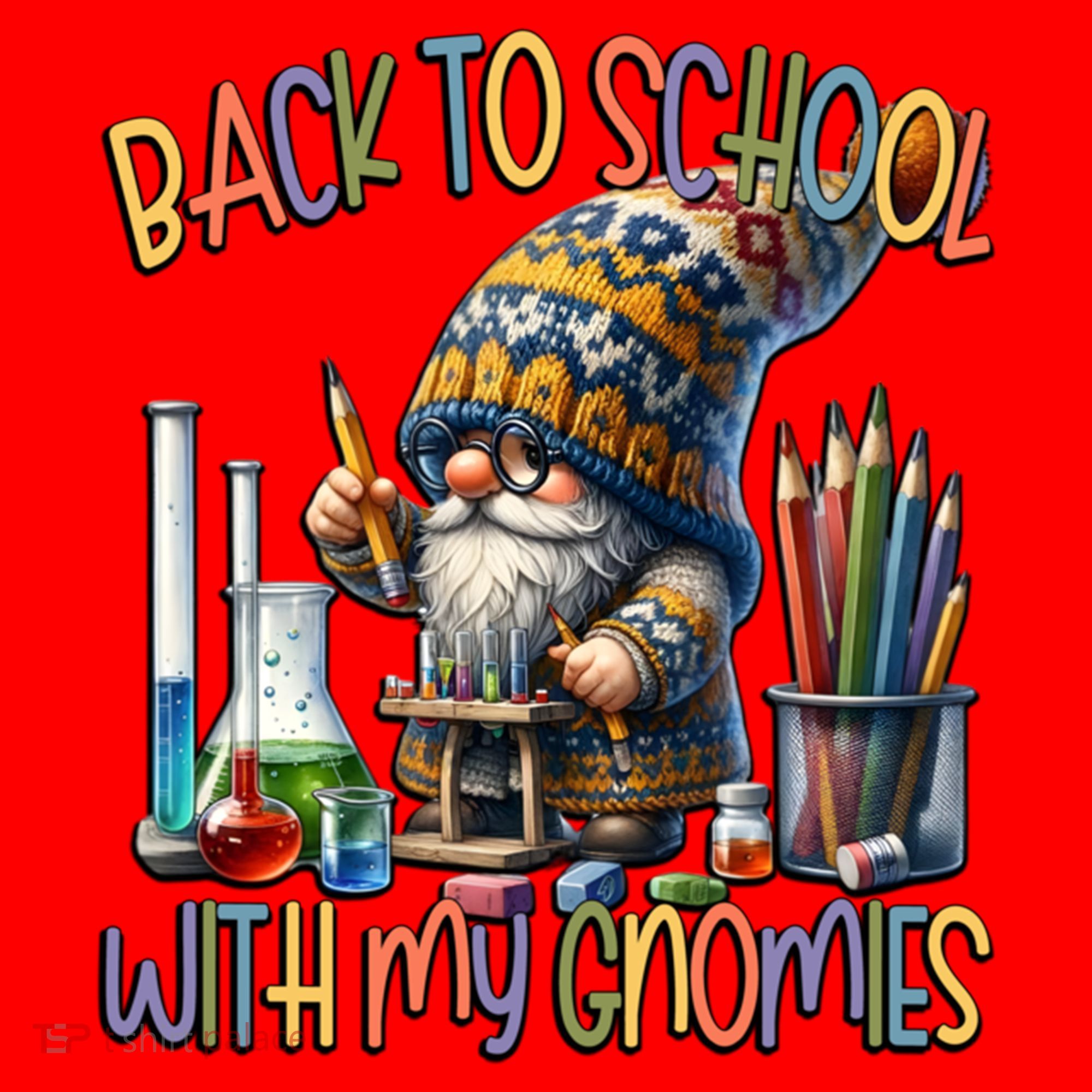 Science Teacher Chemistry Gnome Graphic Funny Back To School Gift Santa Hat
