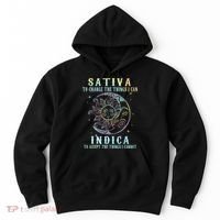 Sativa To Change The Things I Can Indica Cannabis W Hoodie thumb 0