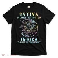 Sativa To Change The Things I Can Indica Cannabis W T-Shirt thumb 0