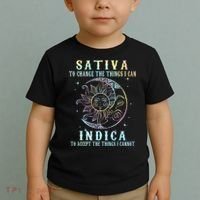 Sativa To Change The Things I Can Indica Cannabis W Toddler T-Shirt thumb 2