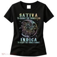 Sativa To Change The Things I Can Indica Cannabis W Women's T-Shirt thumb 0