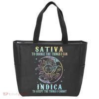 Sativa To Change The Things I Can Indica Cannabis W Tote Bag thumb 0