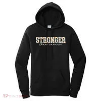 Stronger Than Cancer Floral Women's Hoodie thumb 0