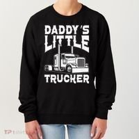Semi Truck DaddyS Little Trucker Women's Sweatshirt thumb 0