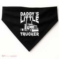 Semi Truck DaddyS Little Trucker USA-Made Doggie Bandana thumb 0