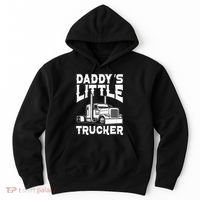 Semi Truck DaddyS Little Trucker Hoodie thumb 0
