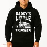 Semi Truck DaddyS Little Trucker Hoodie thumb 2